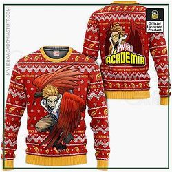 Ugly Christmas Sweater - Keigo Takami Hawks - My Hero Academia Xmas VA10