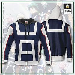 UA High School Costume My Hero Academia Uniform Zipped Hoodie