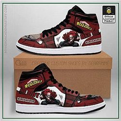 My Hero Academia Shoes - Eijiro Red Riot Jordan Sneakers Custom