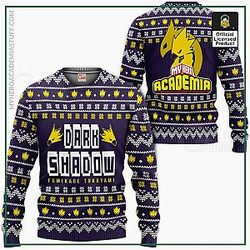 Ugly Christmas Sweater - Dark Shadow My Hero Academia, Fumikage Tokoyami