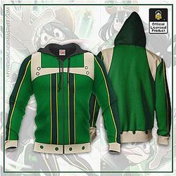 My Hero Academia Cosplay Zipped Hoodie - Froppy  Tsuyu Asui
