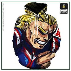 My Hero Academia Hoodie: All Might Unisex 3D Hoodie