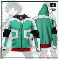 My Hero Academia Cosplay Zipped Hoodie - Izuku Midoriya Cosplay Zipped Hoodie