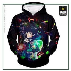 My Hero Academia Hoodie:  Izuku Midoriya New 3D Black Hoodie