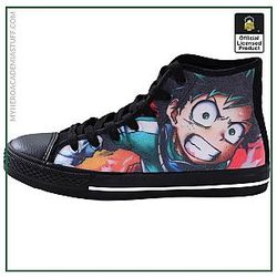 My Hero Academia Shoes:  Midoriya Izuku Casual Canvas Shoes