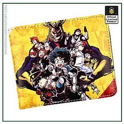 Comics My Hero Academia Wallet With Zip Coin Pocket