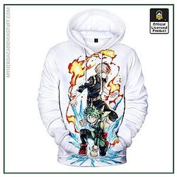 My Hero Academia Hoodie: Todoroki Shouto VS Izuku Midoriya Hoodie