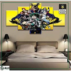 5 Panel My Hero Academia Wall Art