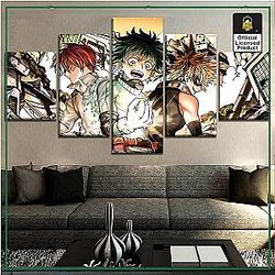 5 Pieces My Hero Academia Pictures Wall Art