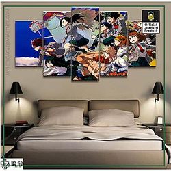 5 Panel My Hero Academia Animation Wall Art