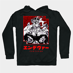 My Hero Academia Merch Hoodie – My Hero Academia Endeavor Graphic Flame Hoodie