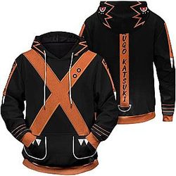 My Hero Academia Merch Hoodie - Bakugou Katsuki Printed Graphic Hoodie