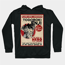 My Hero Academia Merch Hoodie – My Hero Academia Endeavor Magazine Cover Hoodie