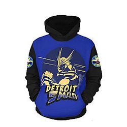 My Hero Academia Merch Hoodie – All Might 3D Destroy Smash Hoodie