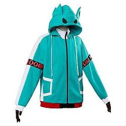My Hero Academia Merch Zipped Hoodie Cosplay: Midoriya Izuku Zipped Hoodie Cosplay Uniforms