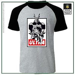 All Might VS Midoriya Izuku Raglan T-Shirt