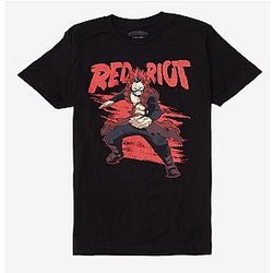 My Hero Academia Merch T-Shirts – Red Riot Unisex Graphic Tee