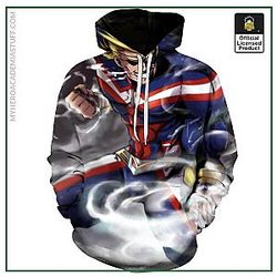 My Hero Academia Merch Hoodie: All Might Super Punch Hoodie