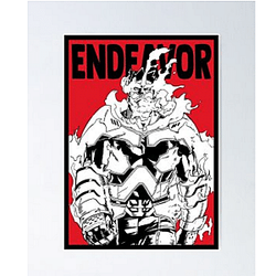 My Hero Academia Merch Shop Poster Merch - Endeavor Poster