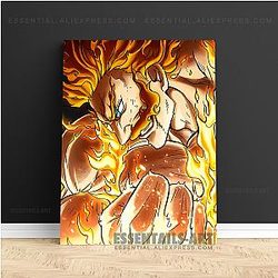 My Hero Academia Poster: Enji Todoroki Endeavor Flame Hero Wall Art