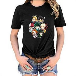 My Hero Academia Merch T-Shirts – All Characters Chibi Unisex Graphic Tee