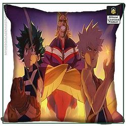 My Hero Academia Merch Pillow Cover Merch -  All Might Deku Kacchan