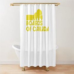 Boards Of Canada Logo Yellow Shirt Gift for Men Women Shower Curtain