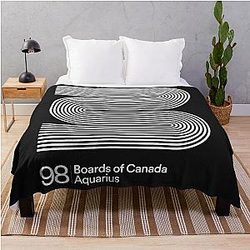 Boards of Canada -- Aquarius Throw Blanket