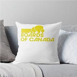 Boards of Canada Logo Yellow Shirt Gift for Men Women Throw Pillow