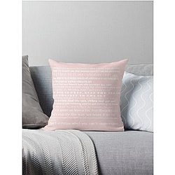 bob dylan quotes Throw Pillow