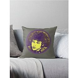 Bob Dylan vintage color Throw Pillow