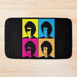 Vintage Bob Dylan's Face Design Music Fans Men Women Bath Mat