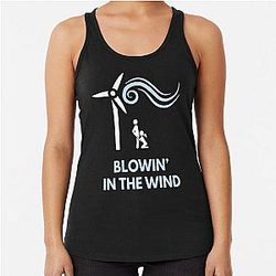 Bob Dylan - Blowin' In The Wind Racerback Tank Top