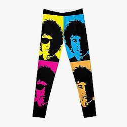 Vieille Bob Dylan's Face Design Music Fans Hommes Femmes Leggings