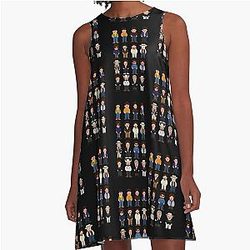 The Multitudes of Bob Dylan A-Line Dress