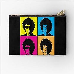 ヴィンテージ Bob Dylan'フェイスデザイン音楽ファン男性女性ジッパーポーチ