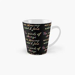 The Winds of Change are Blowing Wild and Free - Bob Dylan quote Tall Mug