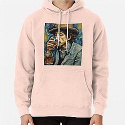 Timeless Melodies: Bob Dylan and his Whiskey Pullover Hoodie