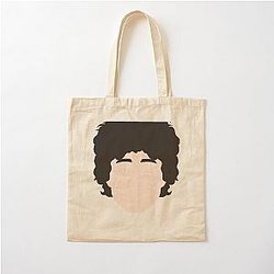 Bob Dylan head illustration Cotton Tote Bag