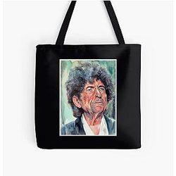 bob dylan 水彩画 肖像画 suzanns 芸術 すべて 以上 プリント トート バッグ
