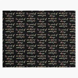 The Winds of Change are Blowing Wild and Free - Bob Dylan quote Jigsaw Puzzle