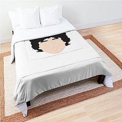 Bob Dylan head illustration Comforter