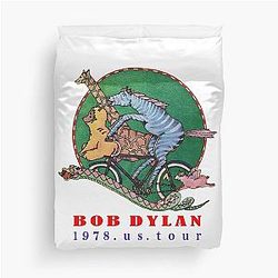 Vintage 1988 Bob Dylan Shirt Duvet Cover