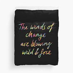 Les vents du changement soufflent sauvage et libre - Bob Dylan Couverture de duvet