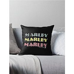 Bob Marley Music Inc Bob Smoking Double Sided Marley Throw Pillow