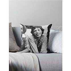 Bob Marley Mick Jagger Peter Tosh Throw Pillow becomes 
Bob Marley Mick Jagger Peter Tosh Pillow