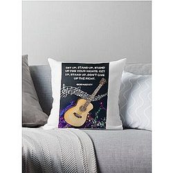 Music of Bob Marley Throw Pillow