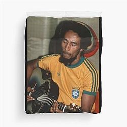 Bob Marley Guitar Duvet Cover