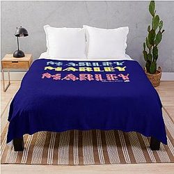 Bob Marley Music Inc Smoking Spliff Double Sided Marley Throw Blanket