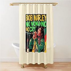 Bob Marley No Cry Shower Curtain